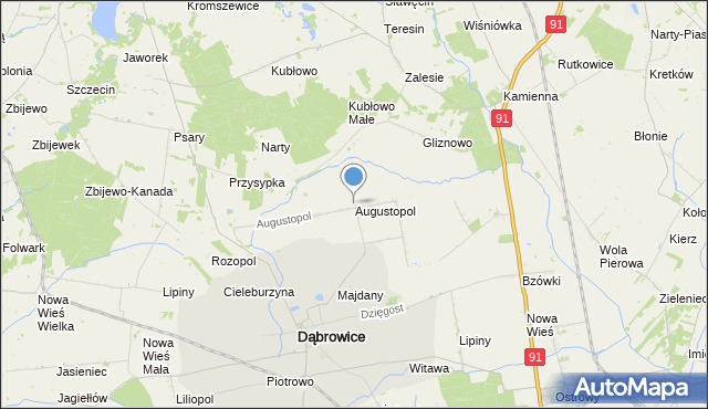 mapa Augustopol, Augustopol na mapie Targeo