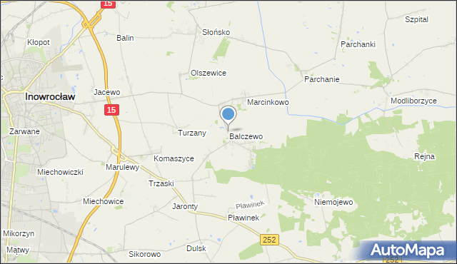 mapa Balczewo, Balczewo na mapie Targeo