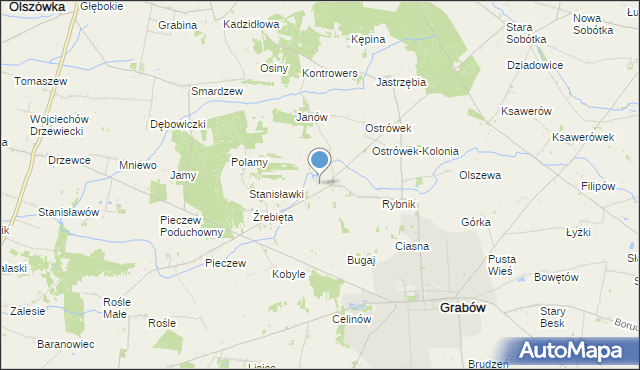 mapa Besiekiery, Besiekiery na mapie Targeo