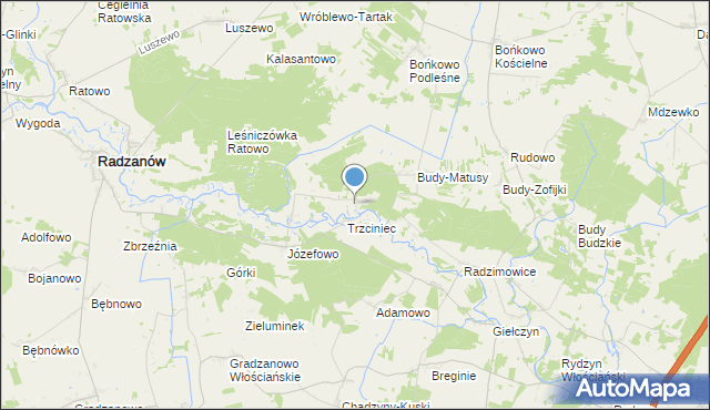 mapa Bieżany, Bieżany na mapie Targeo