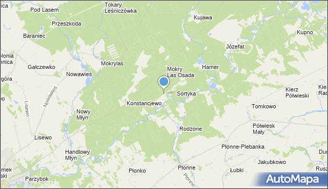 mapa Bobrowisko, Bobrowisko gmina Golub-Dobrzyń na mapie Targeo