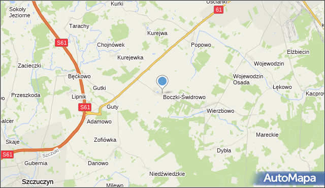 mapa Boczki-Świdrowo, Boczki-Świdrowo na mapie Targeo