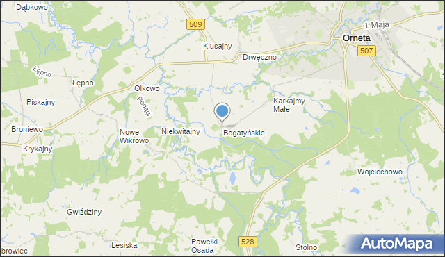 mapa Bogatyńskie, Bogatyńskie na mapie Targeo