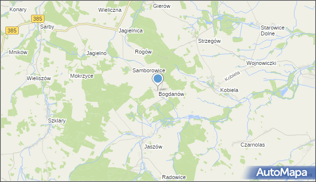 mapa Bogdanów, Bogdanów gmina Grodków na mapie Targeo