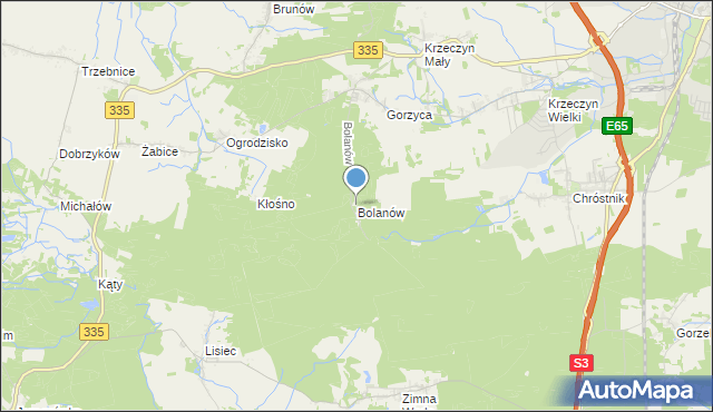 mapa Bolanów, Bolanów na mapie Targeo