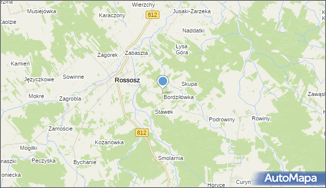 mapa Bordziłówka, Bordziłówka na mapie Targeo