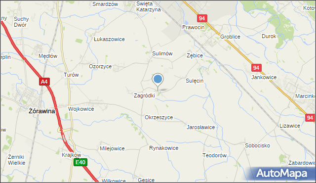 mapa Bratowice, Bratowice na mapie Targeo