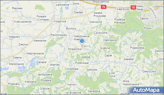 mapa Buczyna, Buczyna gmina Bochnia na mapie Targeo