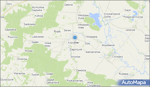 mapa Byczów, Byczów na mapie Targeo