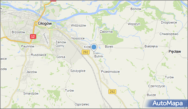 mapa Bytnik, Bytnik na mapie Targeo