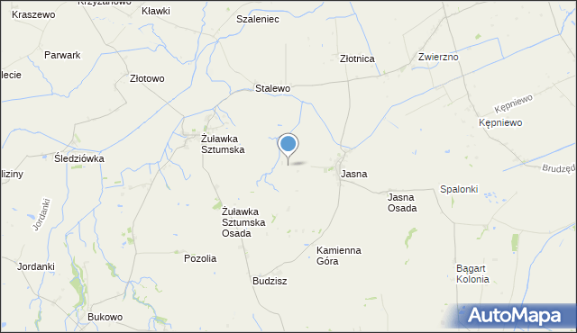 mapa Chartowo, Chartowo gmina Dzierzgoń na mapie Targeo