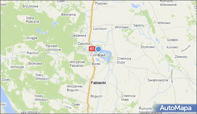 mapa Chełmica-Cukrownia, Chełmica-Cukrownia na mapie Targeo
