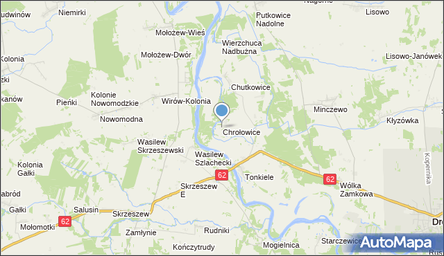 mapa Chrołowice, Chrołowice na mapie Targeo