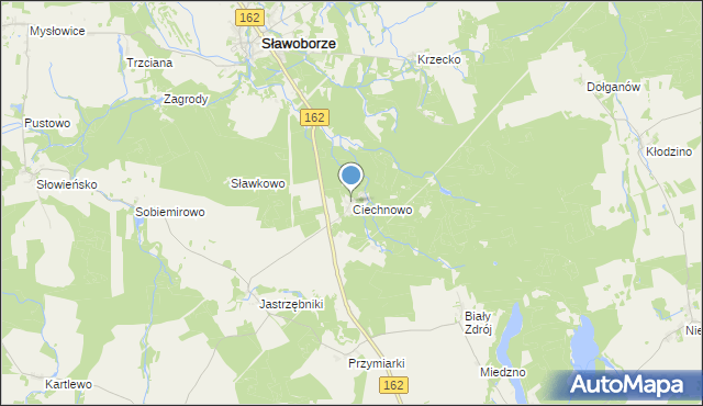 mapa Ciechnowo, Ciechnowo na mapie Targeo