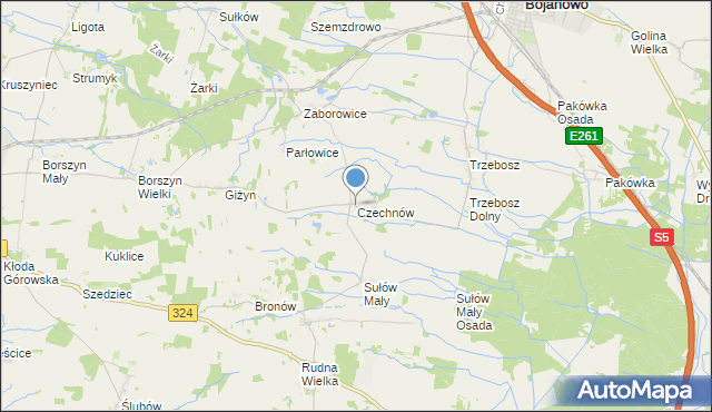 mapa Czechnów, Czechnów na mapie Targeo
