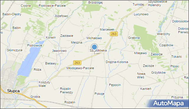 mapa Czesławowo, Czesławowo na mapie Targeo