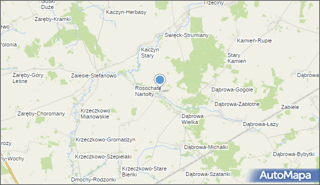 mapa Dąbrowa-Cherubiny, Dąbrowa-Cherubiny na mapie Targeo