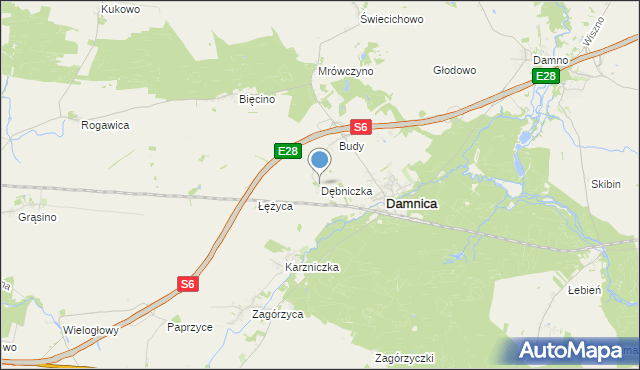 mapa Dębniczka, Dębniczka na mapie Targeo