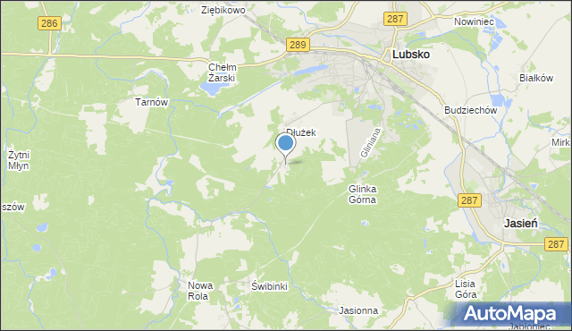 mapa Dłużek-Kolonia, Dłużek-Kolonia na mapie Targeo