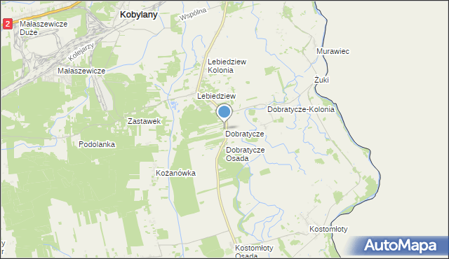 mapa Dobratycze, Dobratycze na mapie Targeo