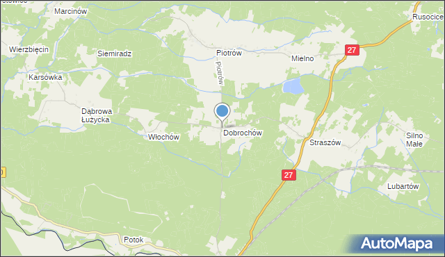 mapa Dobrochów, Dobrochów na mapie Targeo