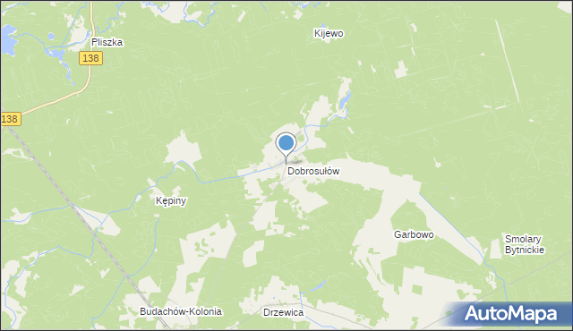 mapa Dobrosułów, Dobrosułów na mapie Targeo