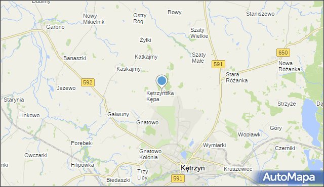 mapa Działki, Działki gmina Kętrzyn na mapie Targeo