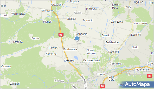 mapa Dziewki, Dziewki na mapie Targeo