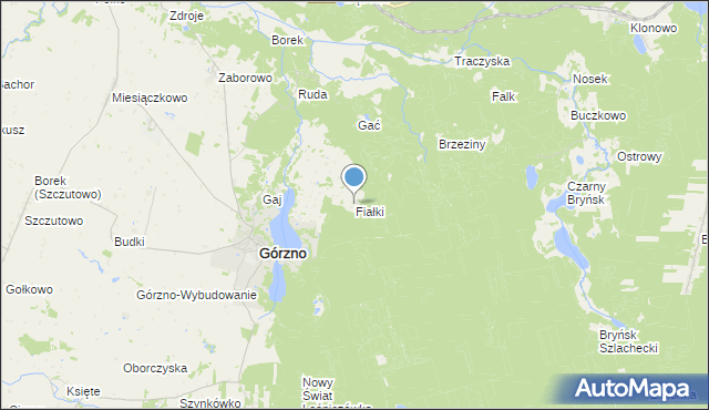 mapa Fiałki, Fiałki na mapie Targeo