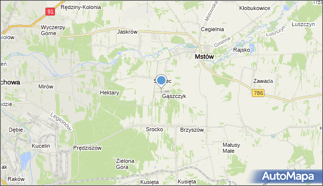 mapa Gąszczyk, Gąszczyk na mapie Targeo