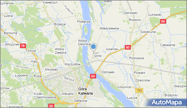 mapa Glinki, Glinki gmina Karczew na mapie Targeo