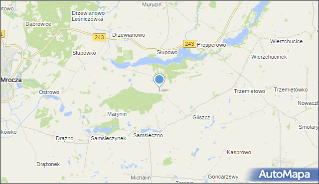 mapa Gliszcz-Kolonia, Gliszcz-Kolonia na mapie Targeo