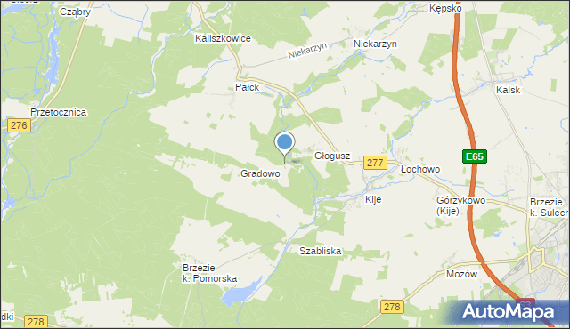 mapa Głoguszyn, Głoguszyn na mapie Targeo