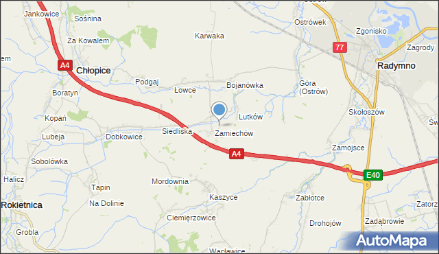 mapa Gnatówka, Gnatówka na mapie Targeo