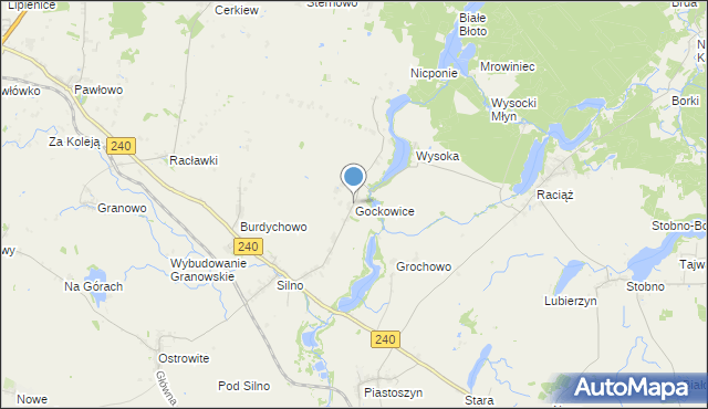 mapa Gockowice, Gockowice na mapie Targeo