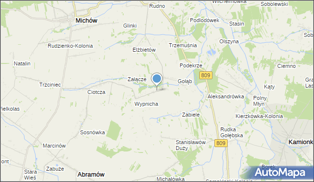 mapa Gołąb-Kolonia, Gołąb-Kolonia na mapie Targeo