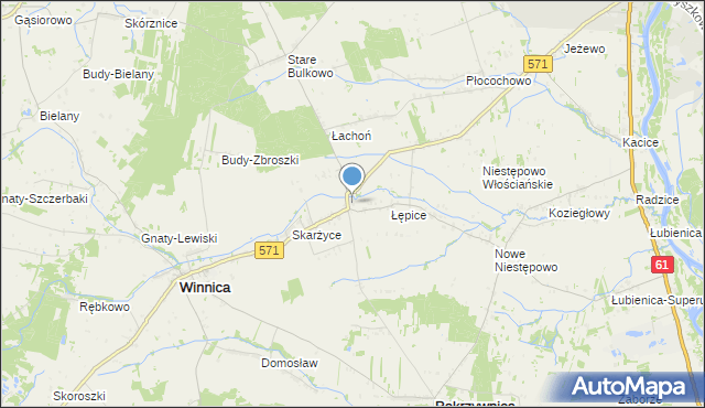 mapa Golądkowo, Golądkowo na mapie Targeo