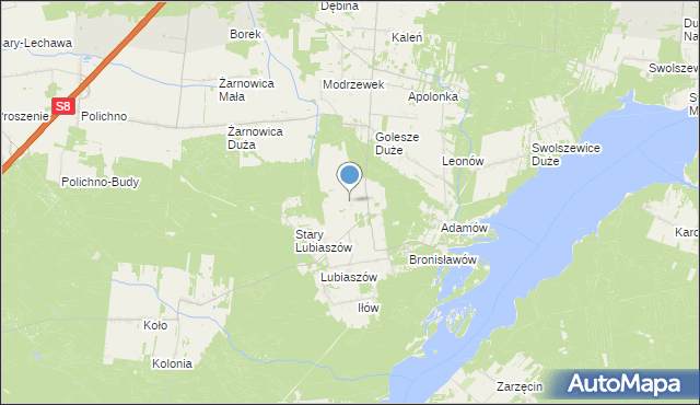 mapa Golesze-Parcela, Golesze-Parcela na mapie Targeo