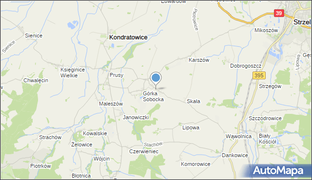 mapa Gołostowice, Gołostowice na mapie Targeo