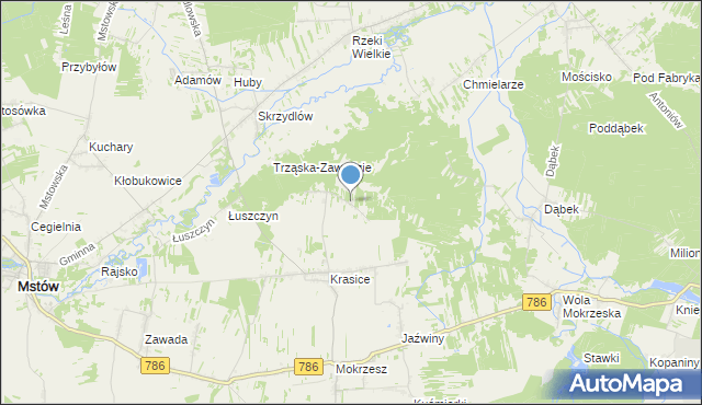 mapa Gordzielów, Gordzielów na mapie Targeo