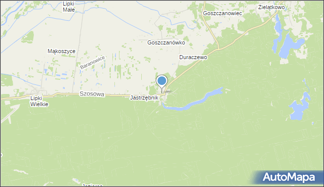 mapa Goszczanowo, Goszczanowo na mapie Targeo