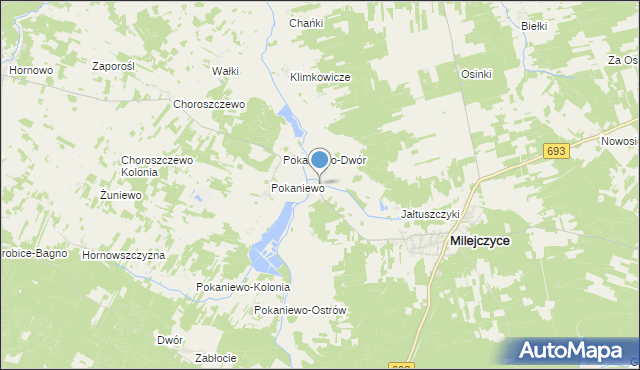 mapa Grabarka, Grabarka gmina Milejczyce na mapie Targeo