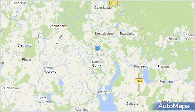 mapa Grabinek, Grabinek na mapie Targeo