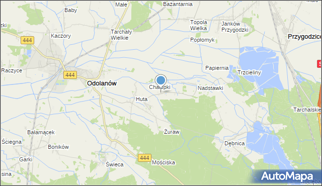 mapa Grochowiska, Grochowiska gmina Odolanów na mapie Targeo