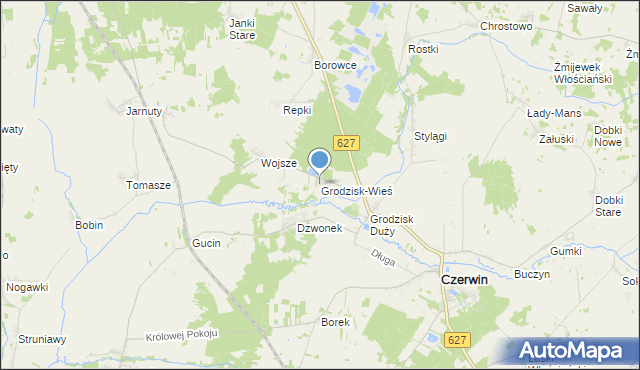 mapa Grodzisk-Wieś, Grodzisk-Wieś na mapie Targeo