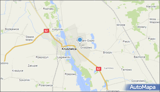 mapa Grodztwo, Grodztwo gmina Kruszwica na mapie Targeo
