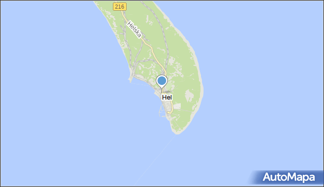 mapa Hel, Hel na mapie Targeo