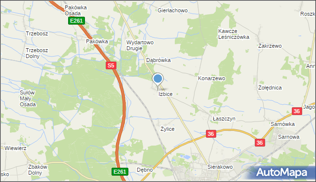 mapa Izbice, Izbice na mapie Targeo