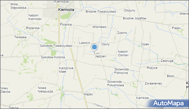 mapa Jadzień, Jadzień na mapie Targeo