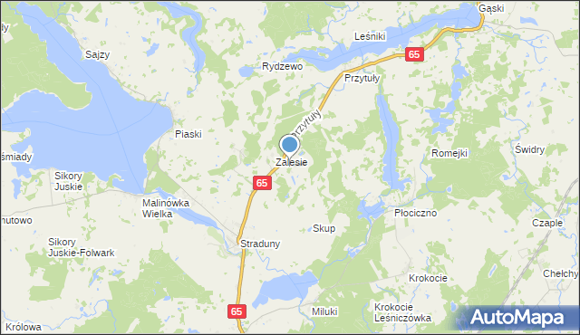 mapa Janisze, Janisze gmina Ełk na mapie Targeo
